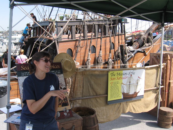 A museum employee talks about how the Spanish galleon replica was built at Spanish Landing. You might recall I blogged about its construction.