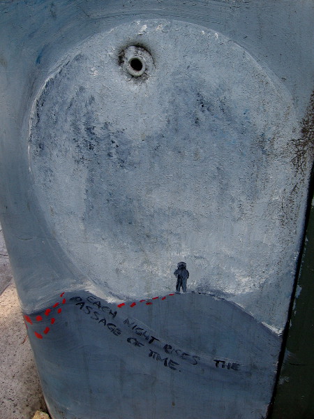 Each night rises the passage of time--