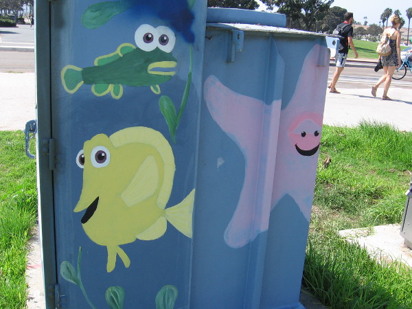Blenny and Bubbles and Peach.