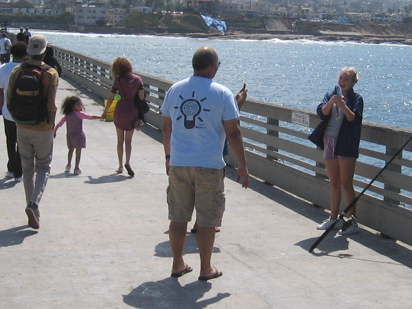 A curious glance backward as a photo is taken of a prized catch!