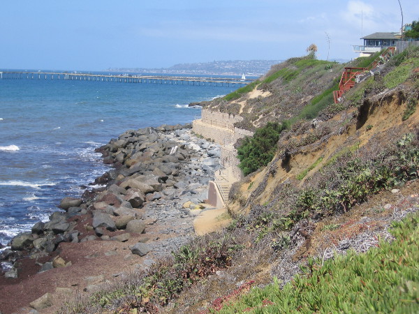 Looking back north at the short stretch we just finished.