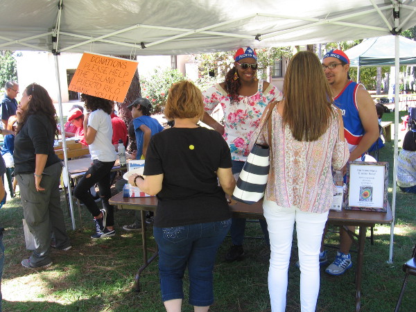 Donations were collected during the House of Puerto Rico's lawn program in Balboa Park to assist with disaster relief.