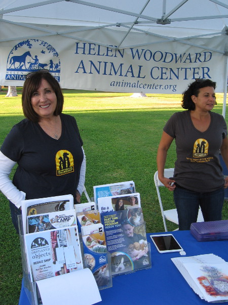 Smiles from the Helen Woodward Animal Center during Remember Me Thursday in Balboa Park.