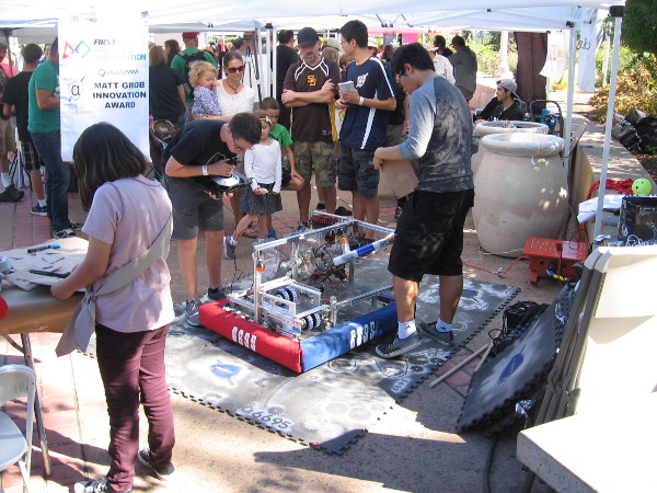 Many schools from around San Diego are demonstrating their robot and other engineering projects during Maker Faire.
