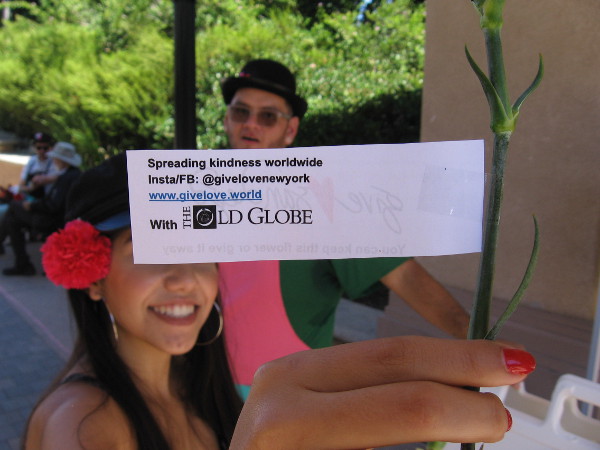 With the help of the Old Globe Theatre, spreading kindness worldwide @givelovenewyork