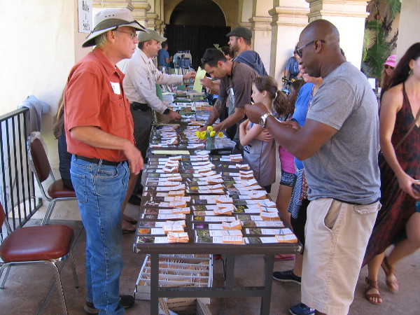 Many packets of seeds were also for sale.