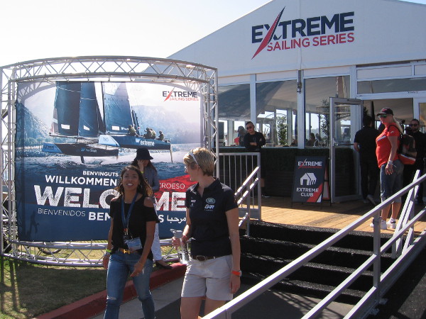 Lots of people were enjoying the VIP section.