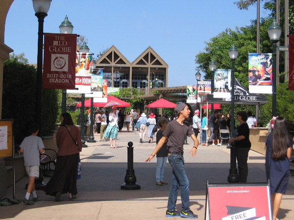 Day of the Dead--Dia de los Muertos--was celebrated today in Copley Plaza, outside the Conrad Prebys Theatre Center in Balboa Park.