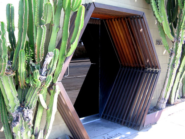 An interesting doorway beckons customers into the Starlite eatery.