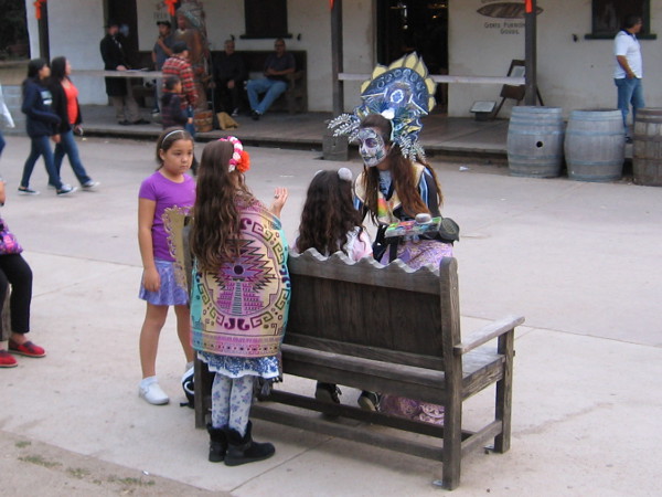 Face painting and a smile.
