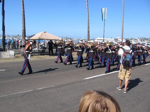The Marine Corps Band gets things rolling.
