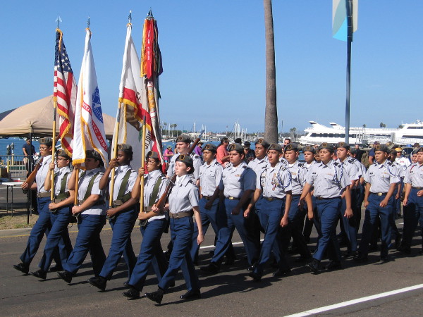 San Diego High School's Army JROTC was in the Veterans Day Parade.