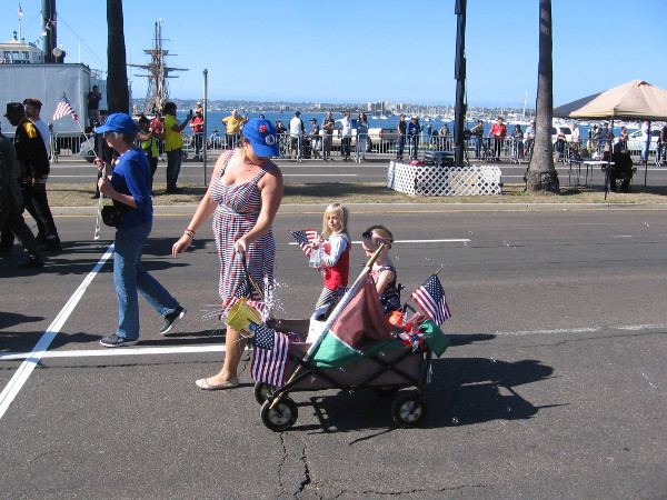 Parade participants included young and old alike.