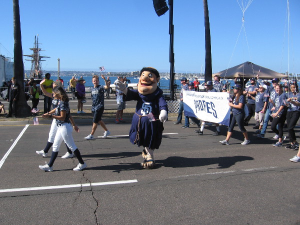 The San Diego Padres baseball team is a big supporter of the active military and all Veterans.