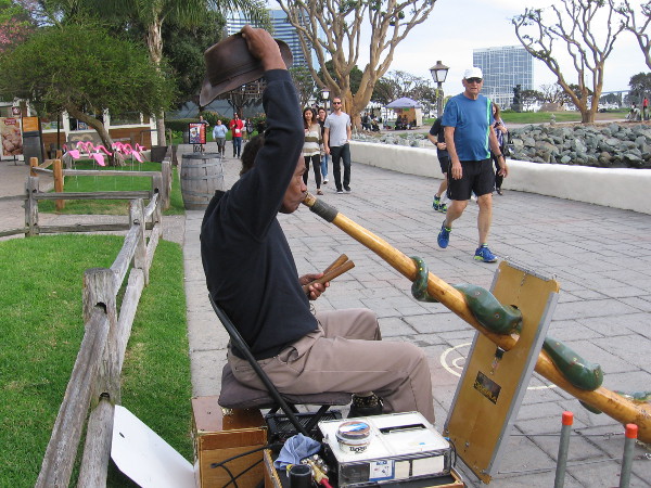 Who is that lifting his hat! It's Mitchell, the cool didgeridoo guy! I was reminded by Mitchell that Earth's sun is a G-type main-sequence star. Nuclear fusion is pretty warm!