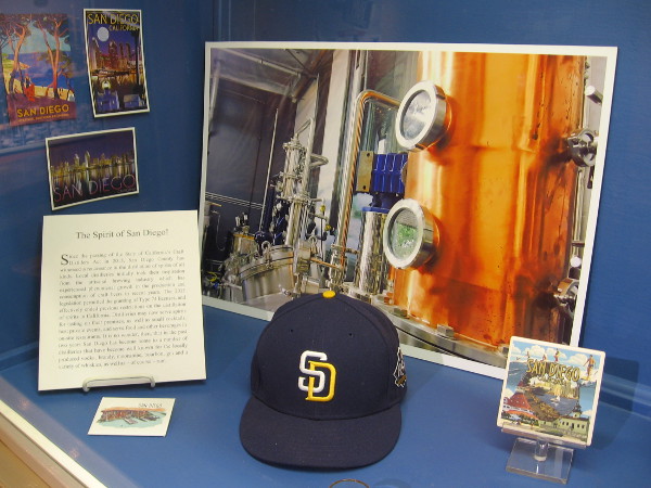 Display celebrates the rise of local San Diego distilleries. Our city is now considered the craft beer capital of the United States.