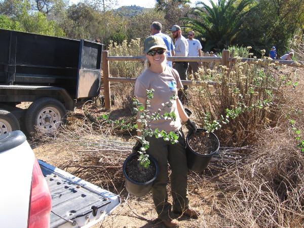 Another perfect day to work outdoors and help the environment!
