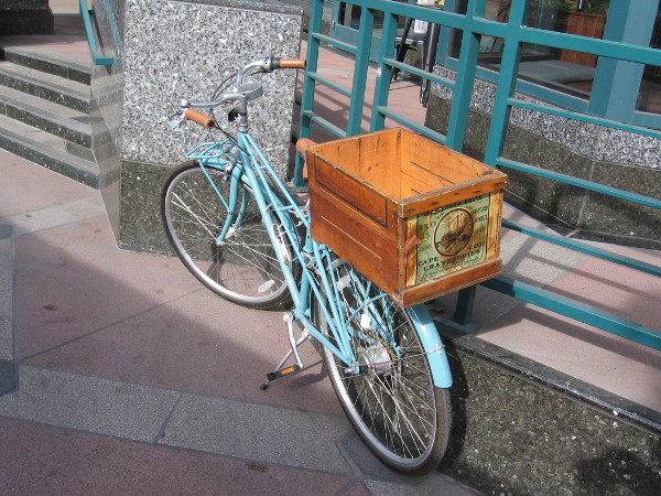 A bicycle, a fine way to travel through a sunny city.