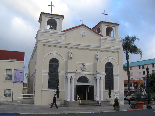 The historic Our Lady of the Rosary Church in Little Italy.