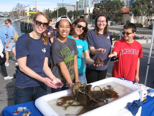 These friendly people with Sea Grant California showed me all sorts of fascinating creatures that reside off our coast! They encourage using locally sourced food.