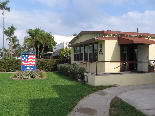 Front of the General Henry D. Styer Post 2422 Veterans of Foreign Wars in Coronado.