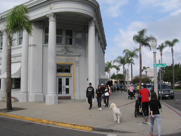 A view of the elegant Spreckels Building erected in 1917, now home to the Bank of Coronado.