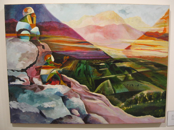 The Valley. Jean Cornwell Wheat, acrylic on canvas, 2014.