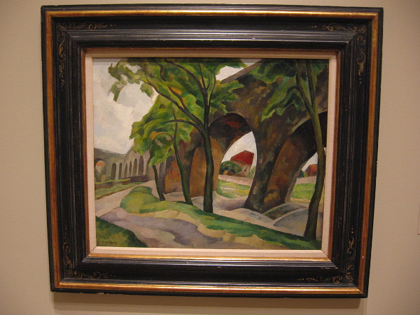 Aqueduct, oil on canvas, 1918. Diego Rivera, Mexican, 1886-1957.