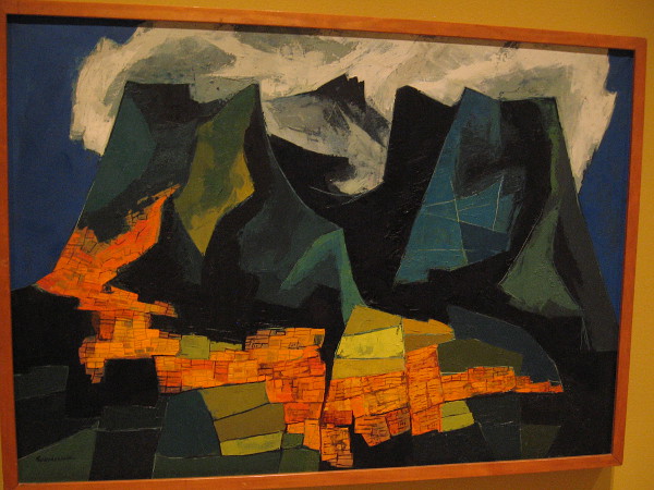 City of Quito, oil on canvas, ca. 1980. Oswaldo Guayasamin, Ecuadorian, 1919-1999.