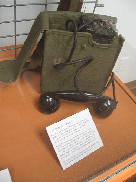The EE-8 Field Telephone/Radio was used by the Signal Corps from before World War II through the Vietnam War.