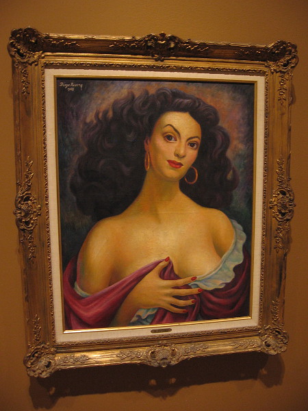 Portrait of Maria Felix, oil on canvas, 1948. Diego Rivera, Mexican, 1886-1957.