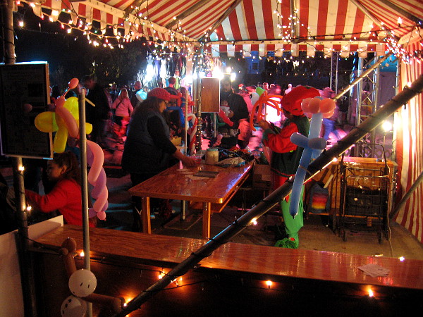 Dozens of vendors sell gifts throughout Balboa Park during the big annual holiday event.