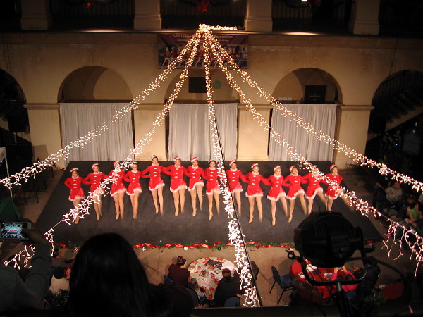 One of many youthful dance groups performing at the Casa del Prado.