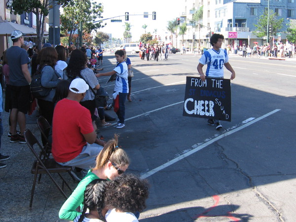 I believe this is a student attending Saint Didacus Parish School.