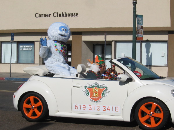 Yikes! It's Bumble, the Abominable Snowmonster of the North! Watch out Rudolph!