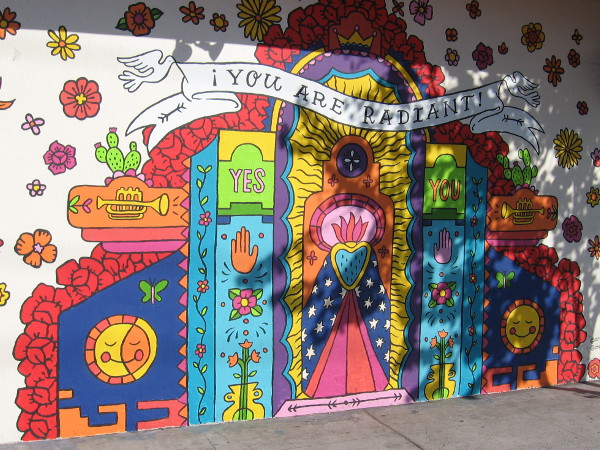 A very colorful You Are Radiant. Yes. You.