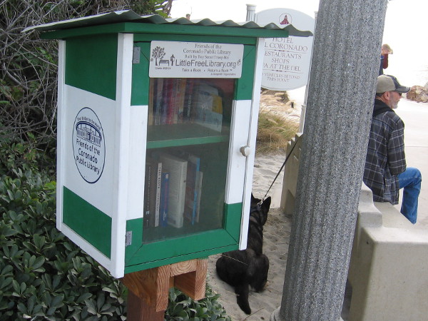 A lending box created by Boy Scouts and the Friends of the Coronado Public Library.
