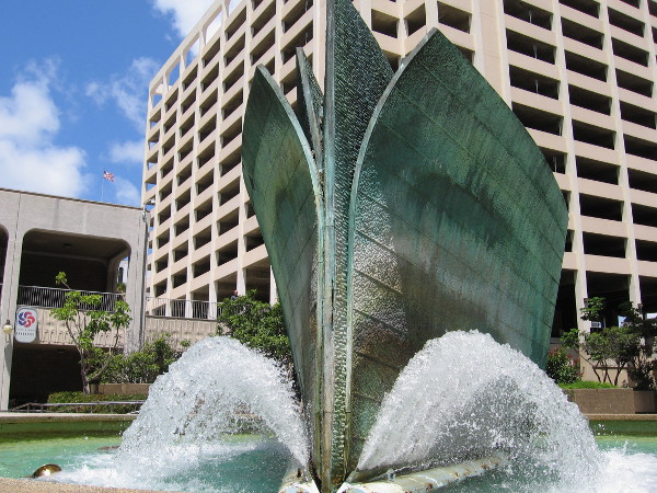Cool photo of Bow Wave, created by artist Malcolm Leland in 1972.