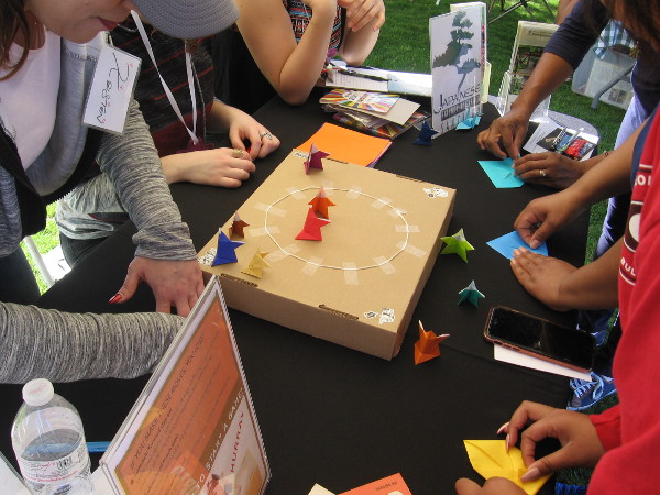 The Japanese Friendship Garden of Balboa Park had something super fun at the festival. Kamizumo!