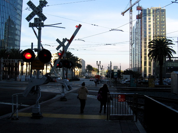 Almost to Santa Fe Depot. Just missed a trolley. I'll wait for the next one.