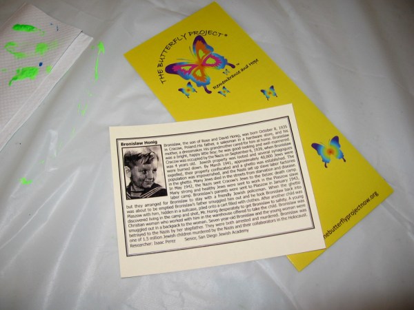 Bronislaw almost escaped the Nazis hidden in a suitcase, then in a backpack. Seven year-old Bronislaw was discovered and shot.