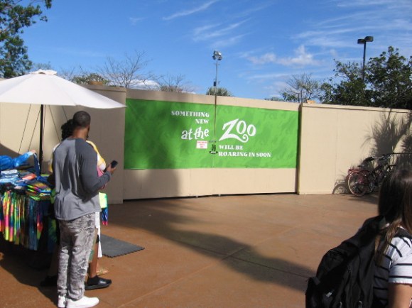 Something new is coming at the entrance to the San Diego Zoo. Your guess is as good as mine!