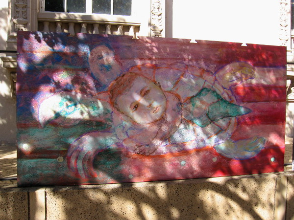 Art by Victor Ochoa. His work has been widely published. He was one of the original muralists to work in Chicano Park.