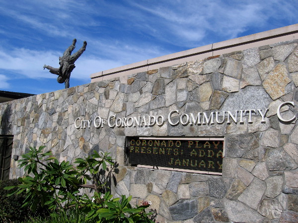 A surprising sculpture on top of the City of Coronado Community Center turns heads!