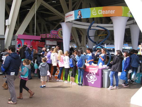 Thousands of curious kids attend EXPO Day at Petco Park during the 2018 San Diego Festival of Science and Engineering.