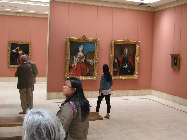 Inside one of the galleries. The small fine art museum is free to the public and a popular destination in Balboa Park.