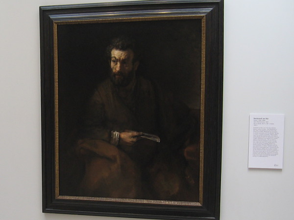 Saint Bartholomew, Rembrandt van Rijn, oil on canvas, 1657.