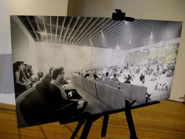 Rendering of the theater that will add even more life to the Mingei International Museum.