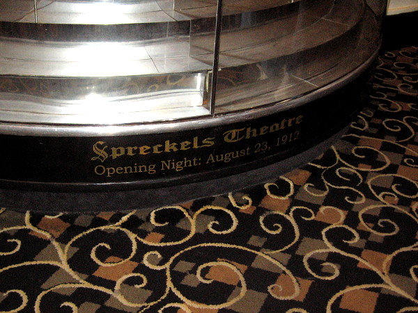 Spreckels Theatre. Opening Night August 23, 1912.