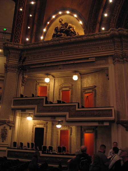 Now we've entered the dark theatre where my camera struggles. Here's an idea of what you will see.